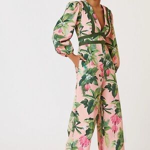 Anthropologie X FARM Rio jumpsuit